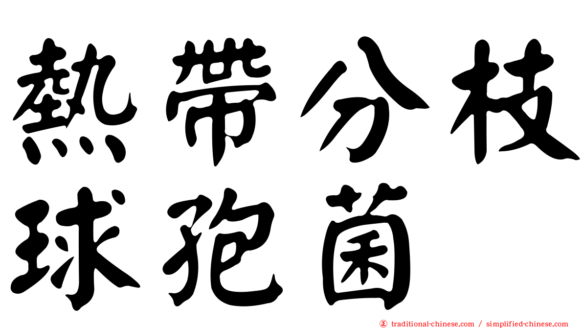 熱帶分枝球孢菌