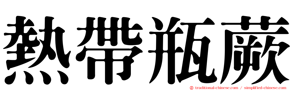 熱帶瓶蕨