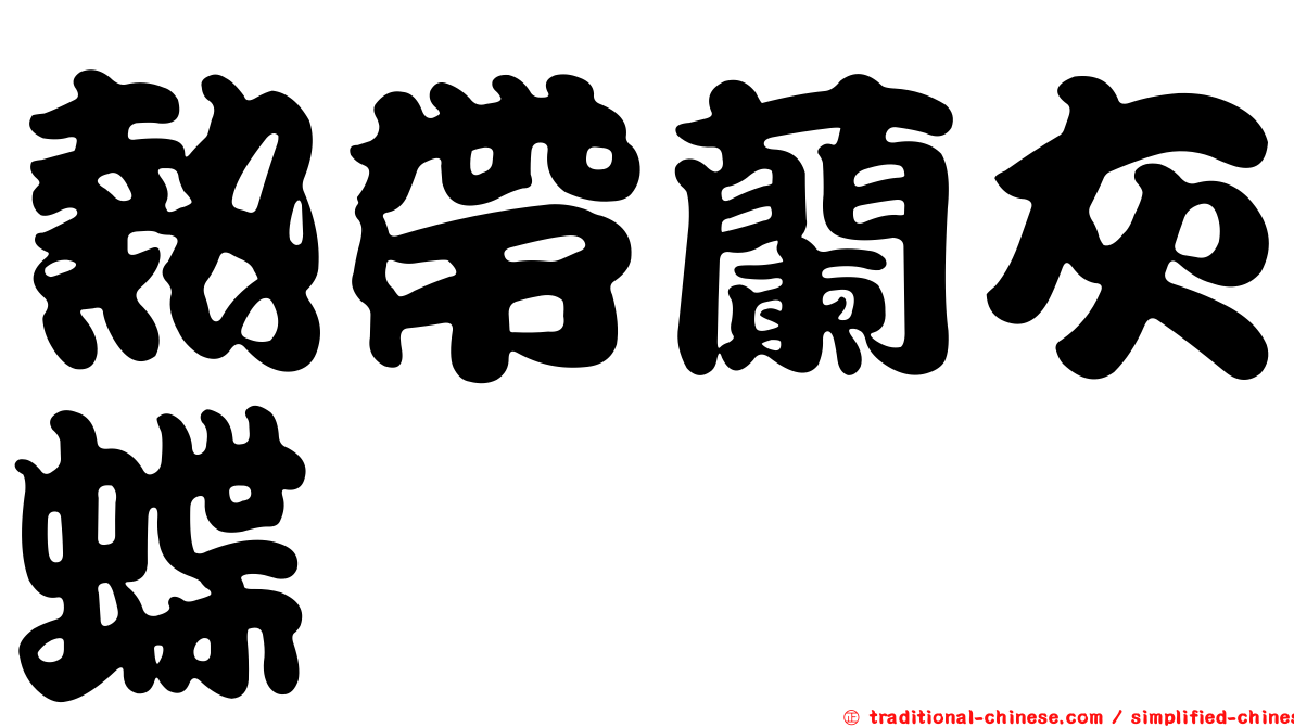 熱帶蘭灰蝶