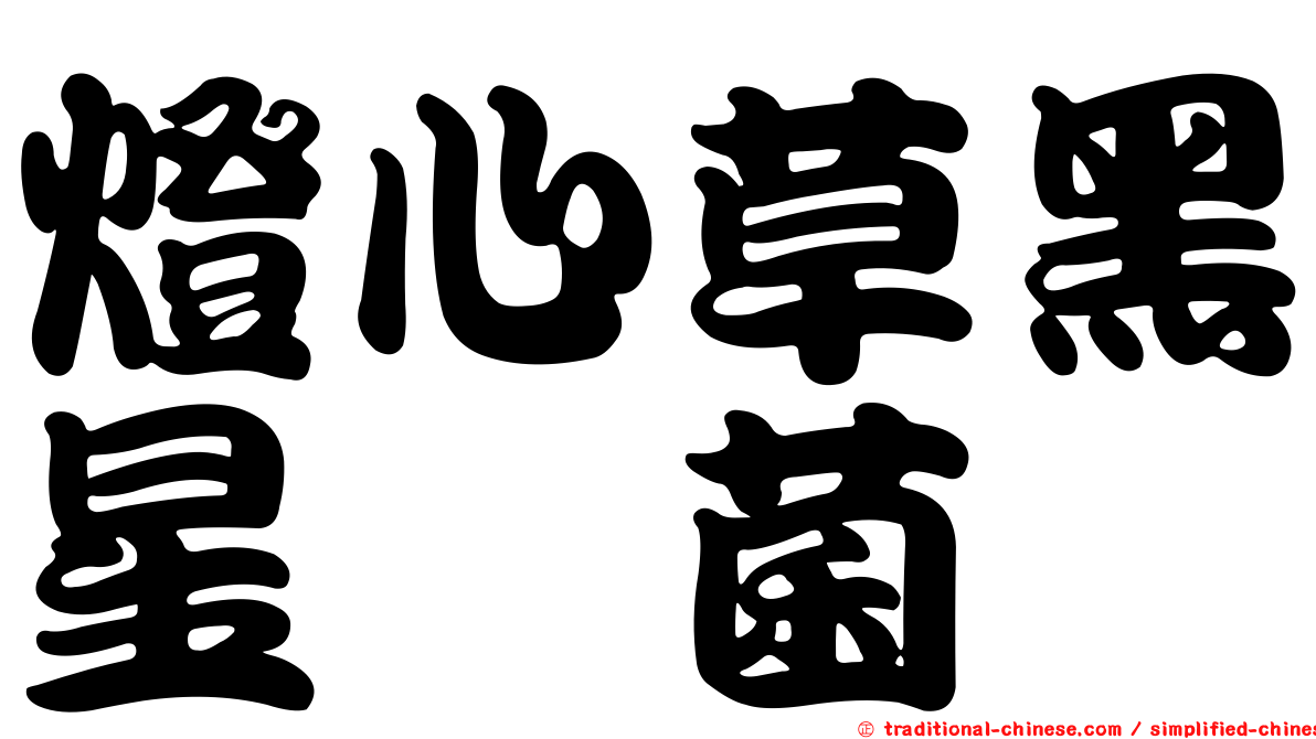 燈心草黑星孢菌
