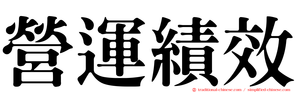 營運績效