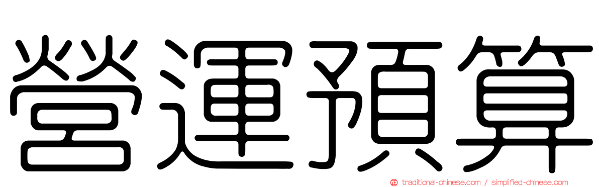 營運預算
