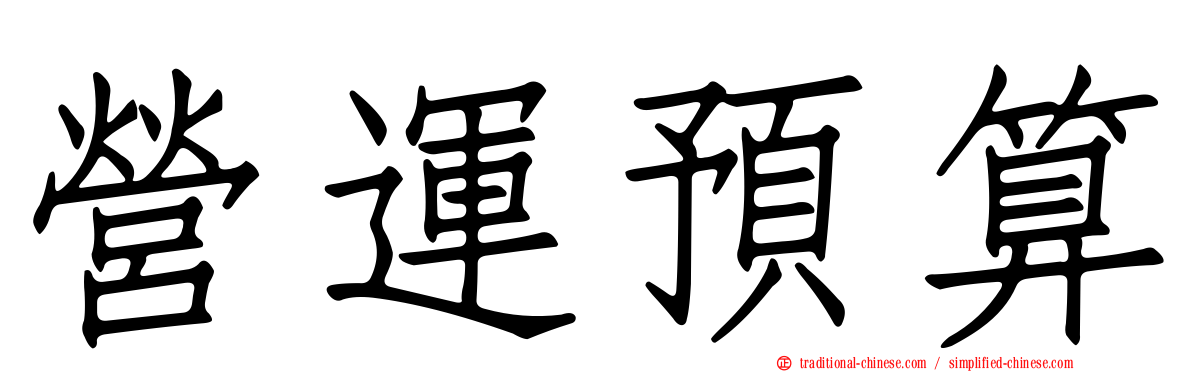 營運預算