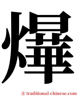爗 serif font