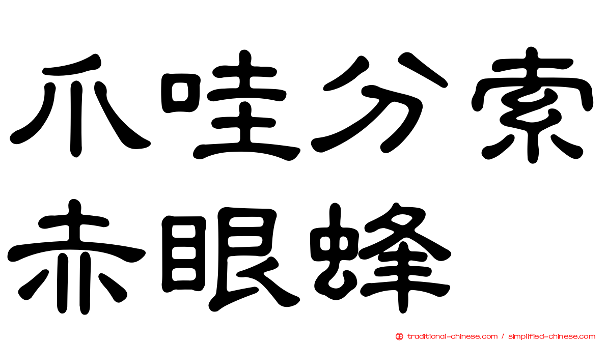 爪哇分索赤眼蜂
