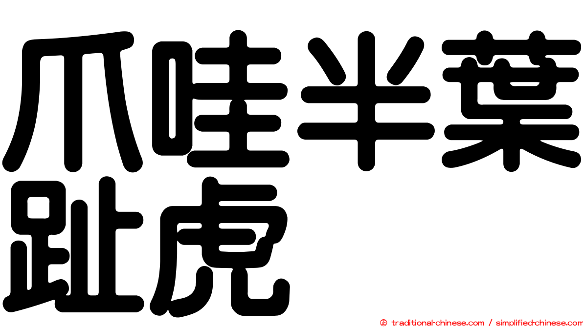爪哇半葉趾虎