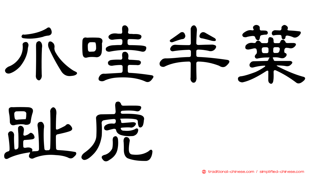 爪哇半葉趾虎