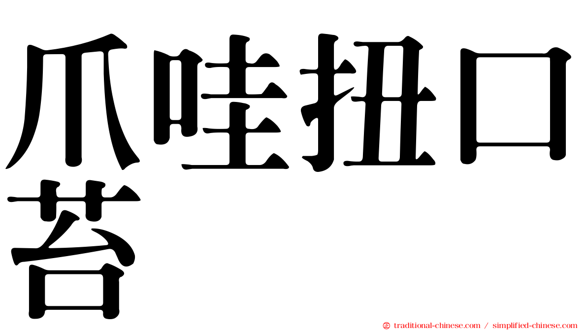 爪哇扭口苔