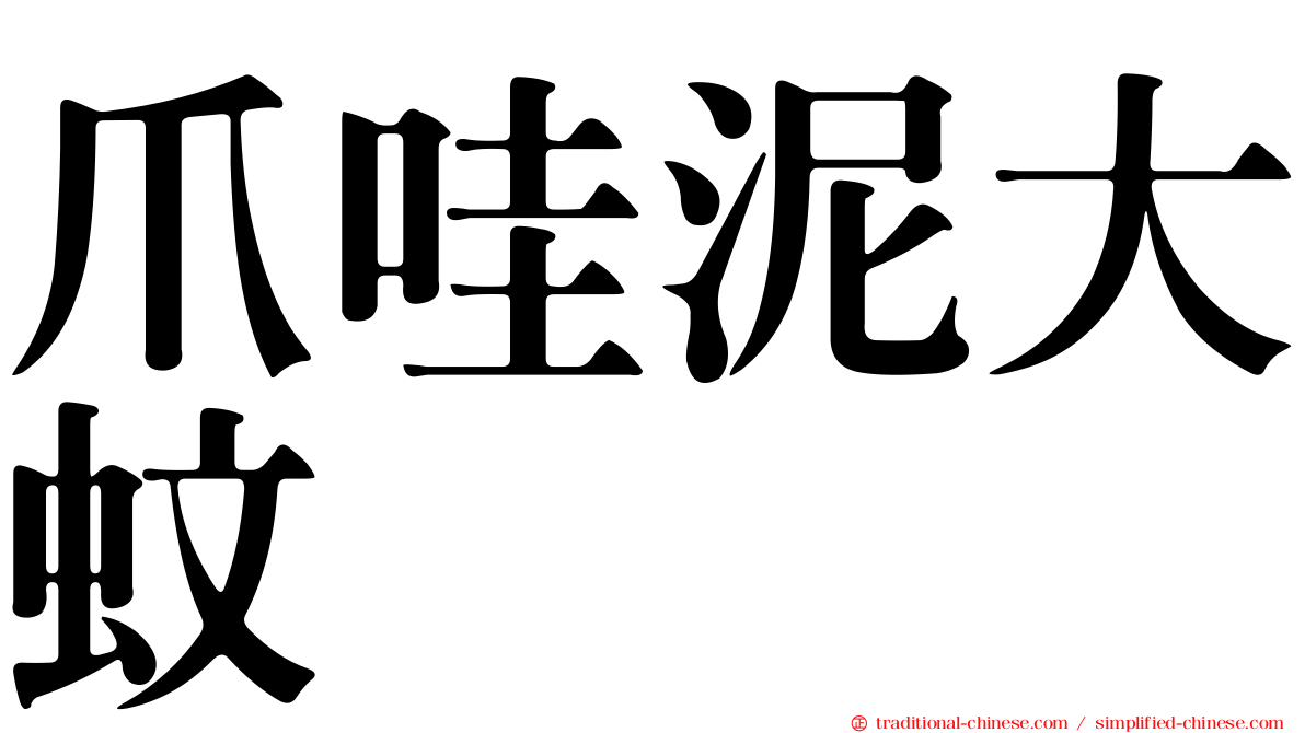 爪哇泥大蚊
