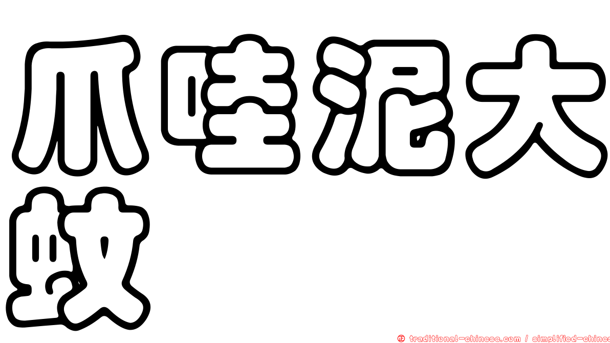 爪哇泥大蚊