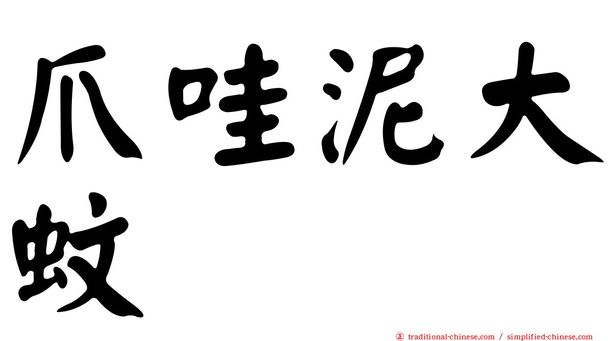 爪哇泥大蚊