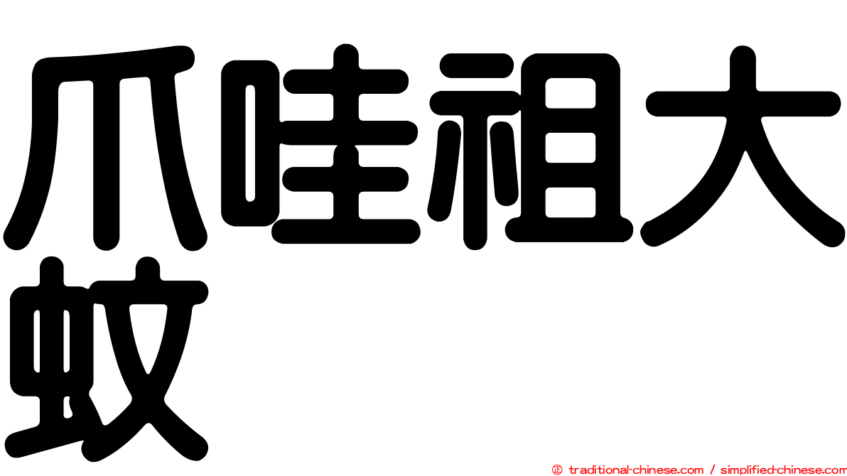 爪哇祖大蚊