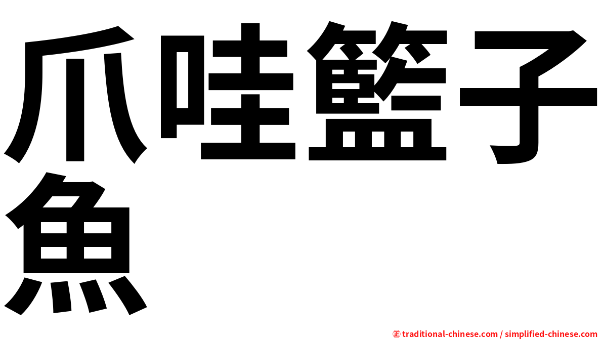 爪哇籃子魚