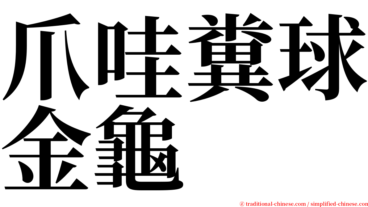 爪哇糞球金龜 serif font