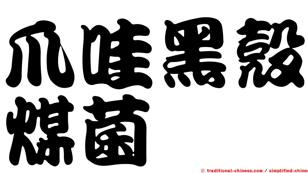 爪哇黑殼煤菌