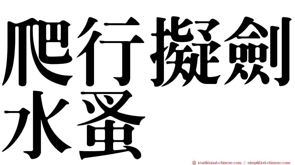 爬行擬劍水蚤