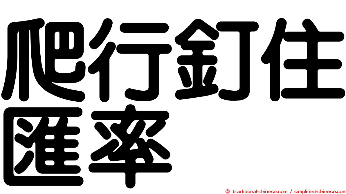 爬行釘住匯率