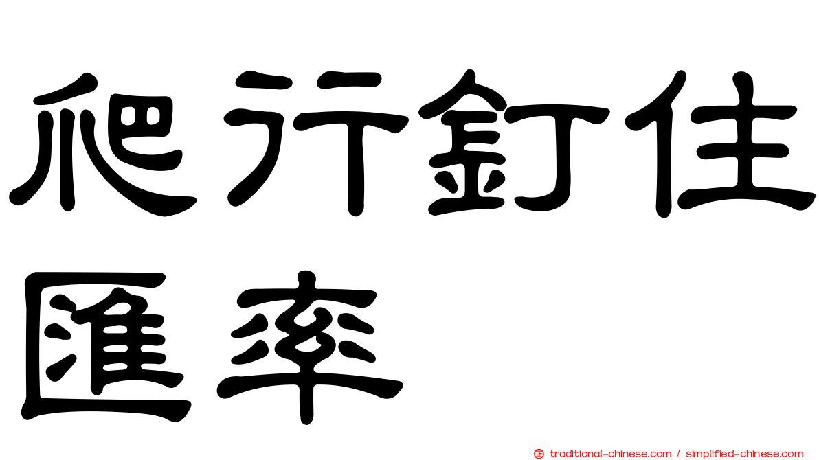 爬行釘住匯率