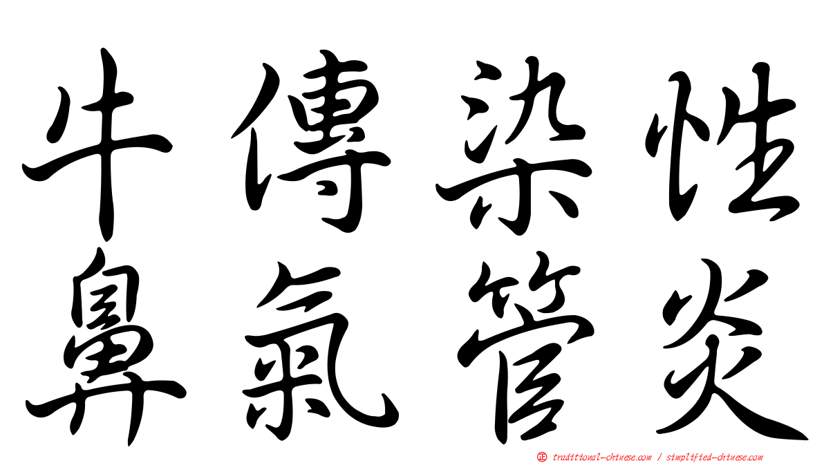 牛傳染性鼻氣管炎
