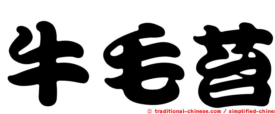 牛毛苔