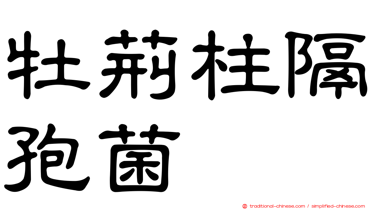 牡荊柱隔孢菌