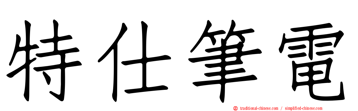特仕筆電