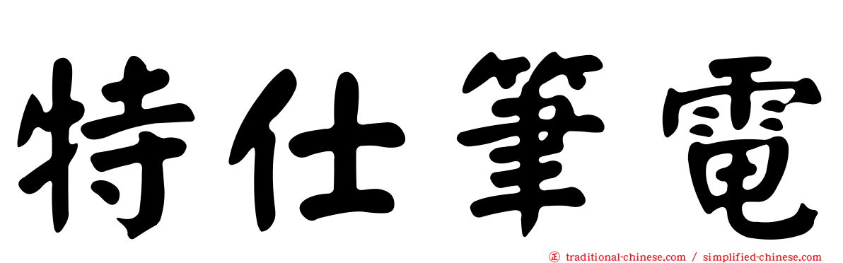 特仕筆電