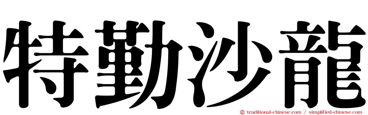 特勤沙龍