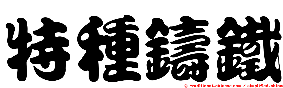 特種鑄鐵