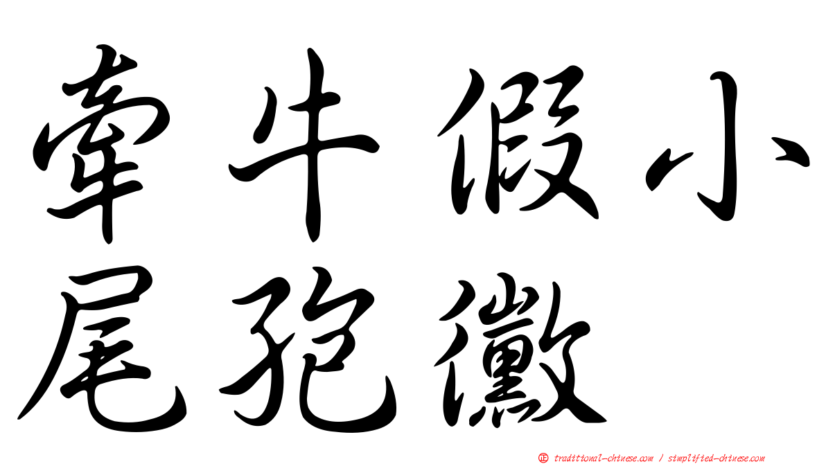 牽牛假小尾孢黴