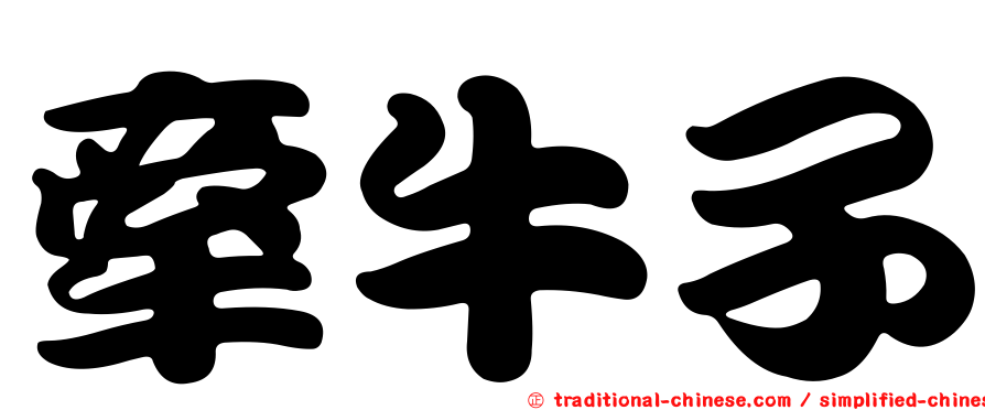 牽牛子