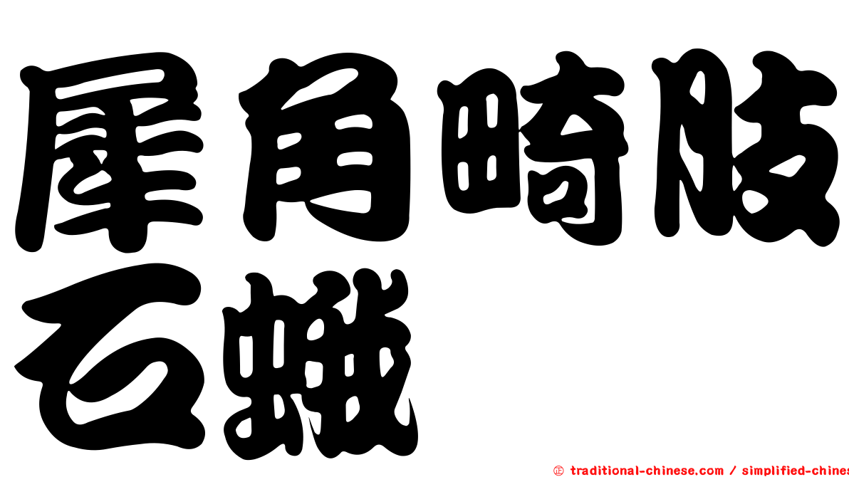 犀角畸肢石蛾