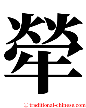 犖 serif font