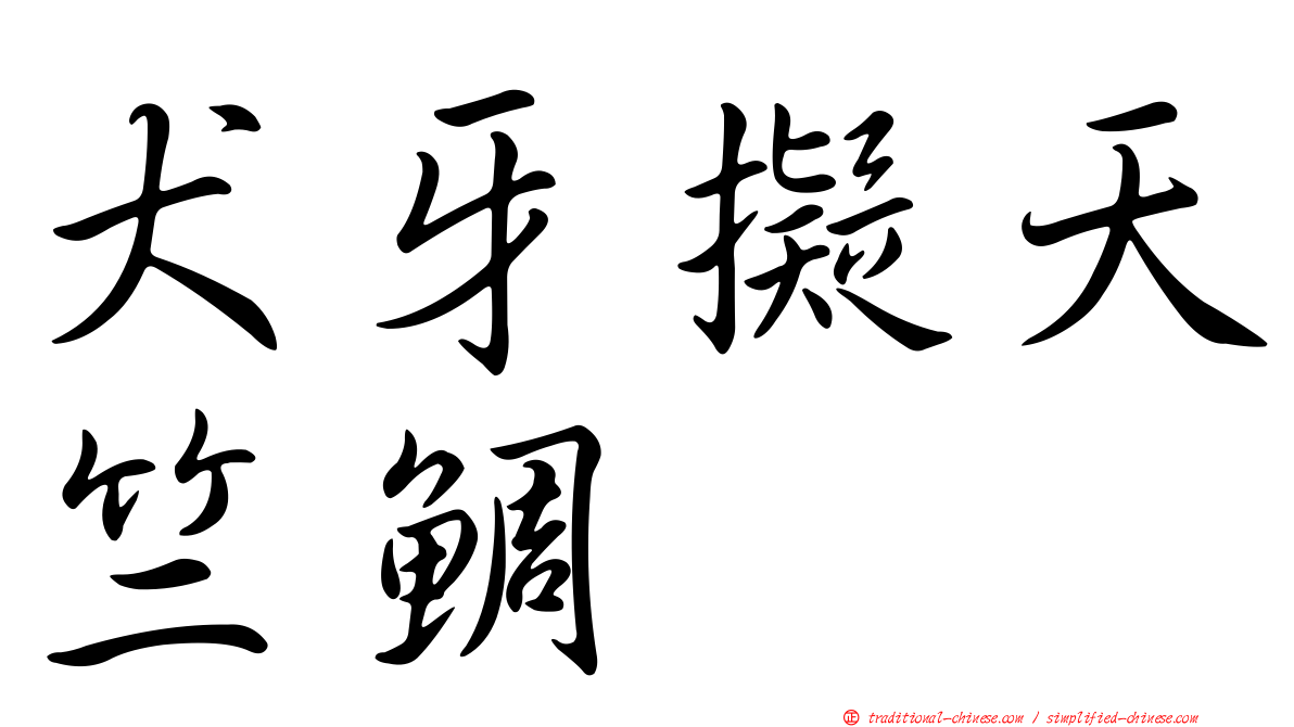 犬牙擬天竺鯛
