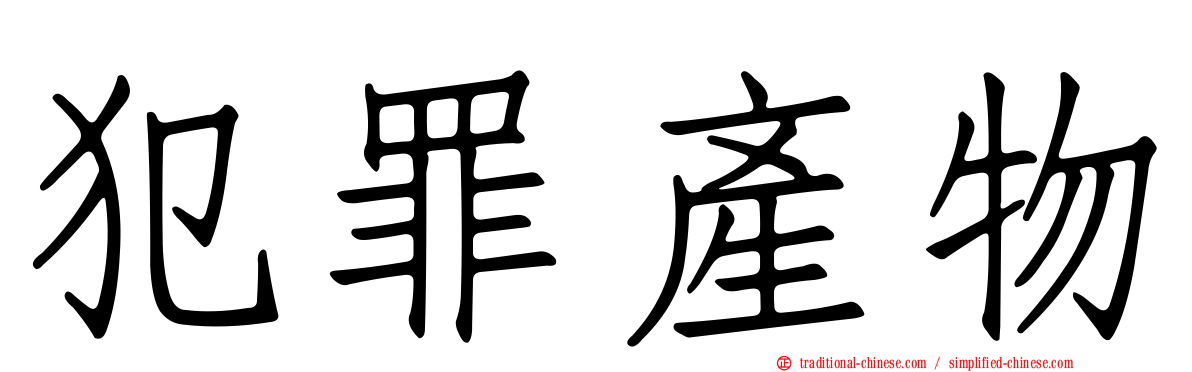 犯罪產物