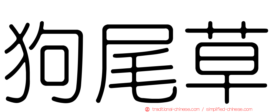 狗尾草