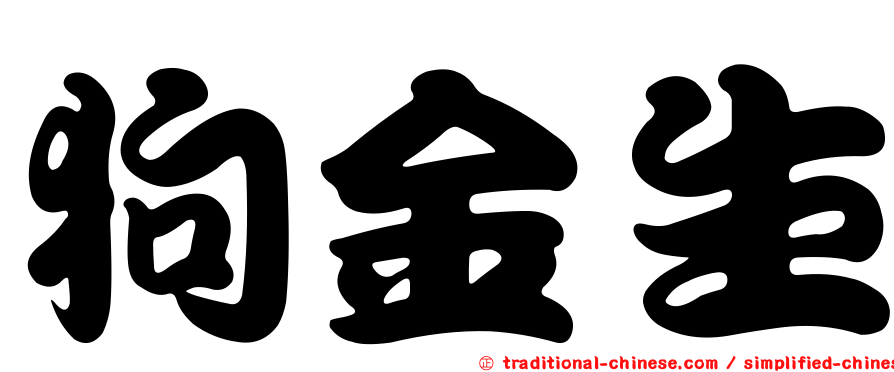 狗金生