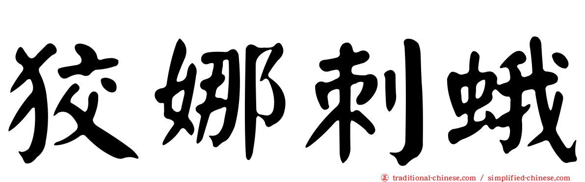狡娜刺蛾