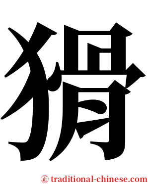 猾 serif font