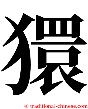 獧 serif font