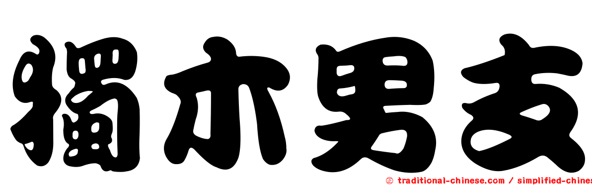 獨木男支