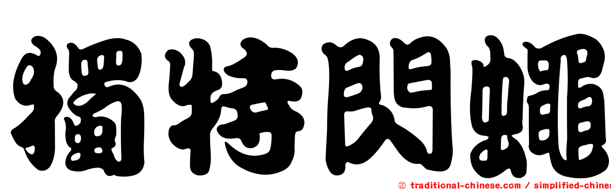 獨特閃蠅