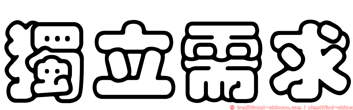 獨立需求