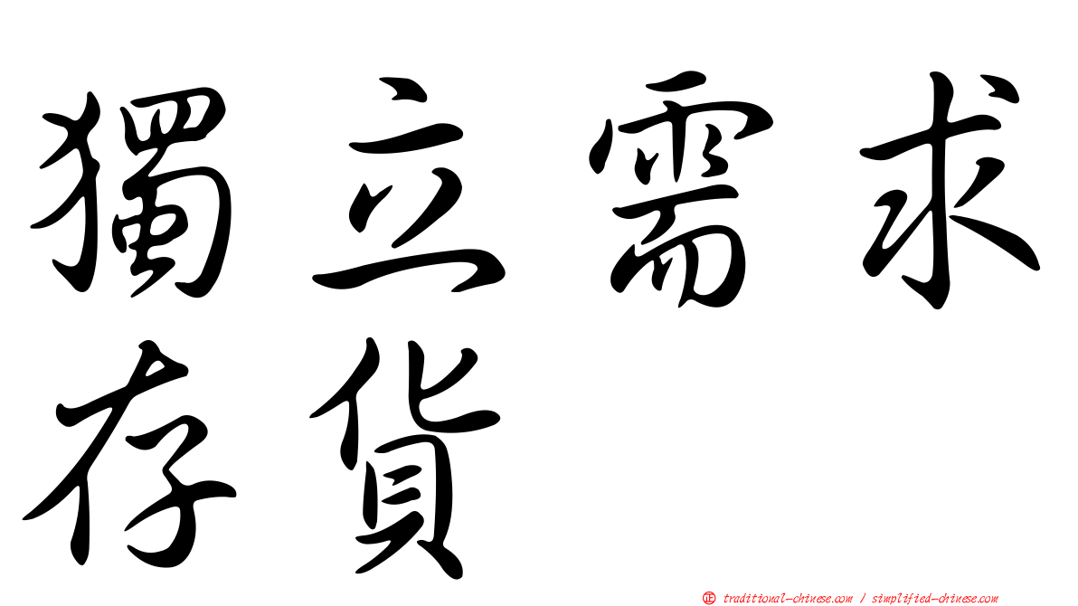 獨立需求存貨