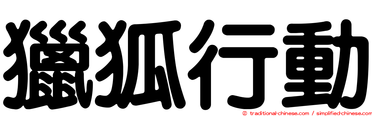 獵狐行動