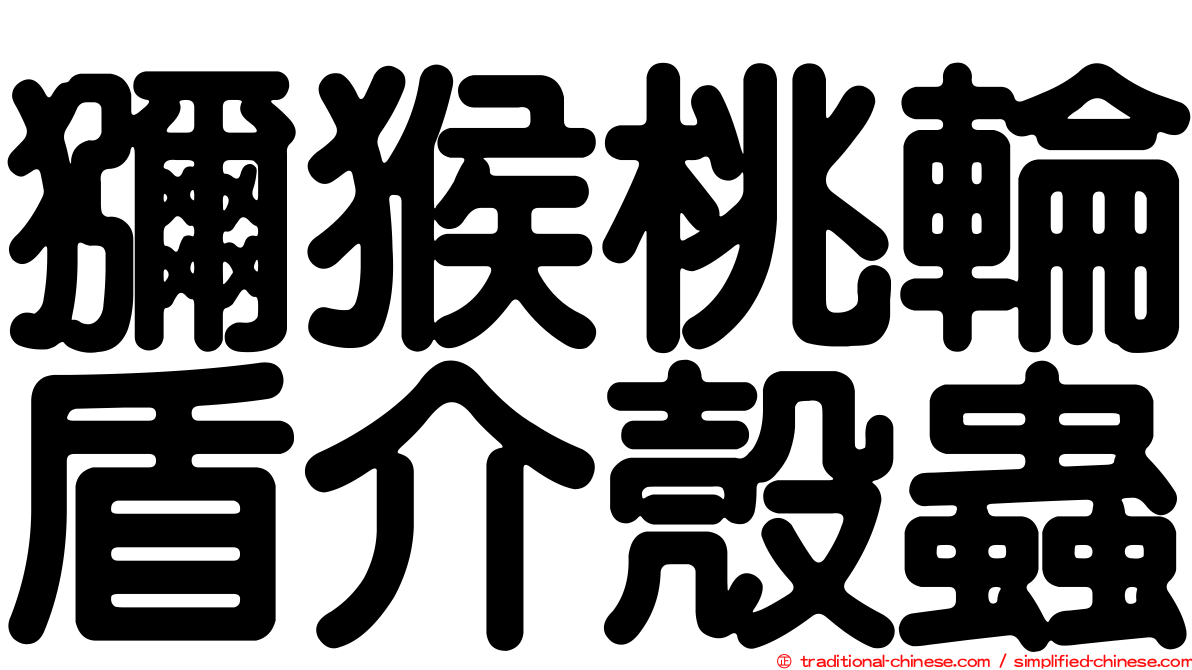 獼猴桃輪盾介殼蟲