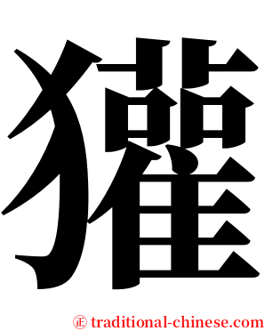 獾 serif font