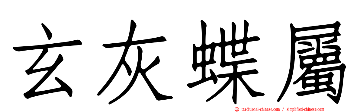 玄灰蝶屬