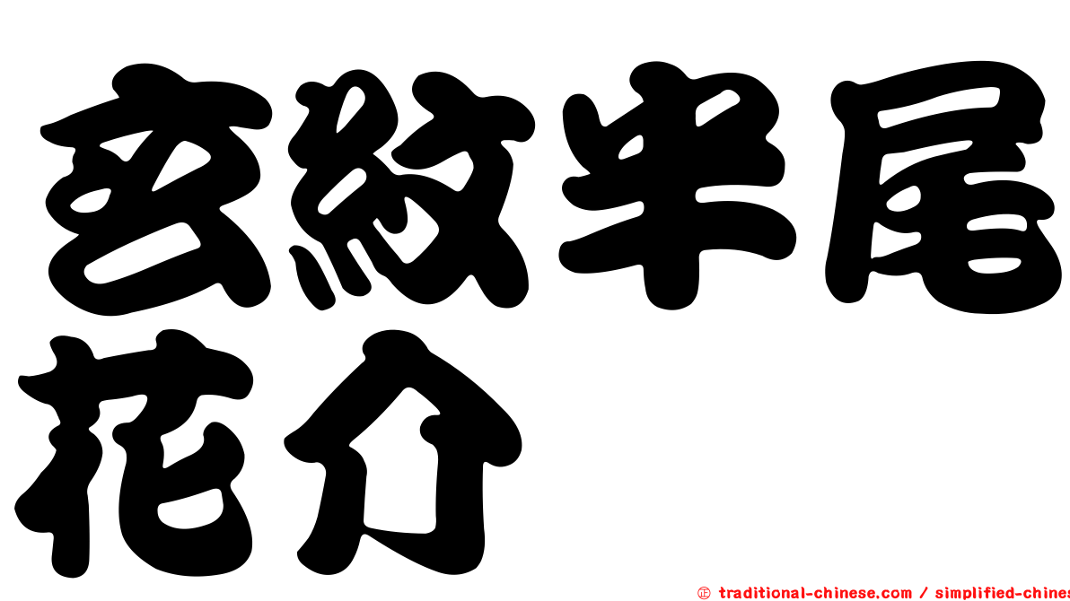 玄紋半尾花介