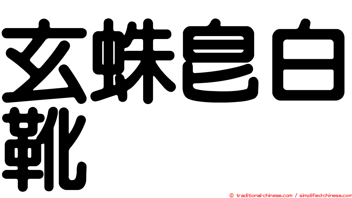 玄蛛皂白靴